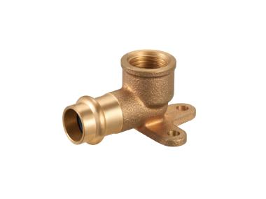Zdjęcie: Kolano z łapami zaciskane do wody 22x3/4" gw profil V CALIDO