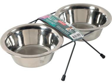 Zdjęcie: Miski dla psa na stojaku metalowym 2x700 ml ZOLUX
