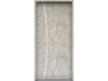 Zdjęcie: Drzwi wejściowe do mieszkań Bastion R-61 Beton naturalny 90 cm prawe ODO KR CENTER