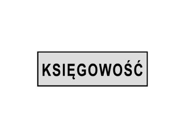 Zdjęcie: Oznaczenie "Księgowość" 8x22 cm METRO