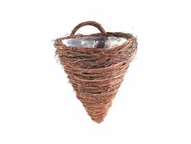 Kwietnik z brzozy na ścianę z folią 27x28x34/40 cm TIN TOURS