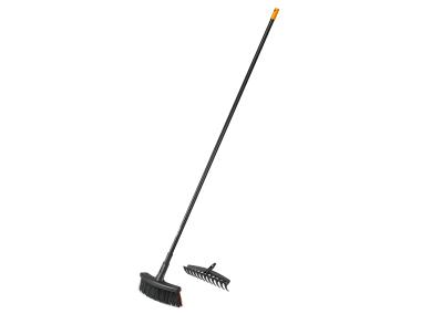 Zdjęcie: Szczotka uniwersalna M Solid + grabie FISKARS
