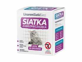 Siatka na balkon zabezpieczająca kota i przeciw ptakom 50x50 mm, 4x3 m METRO