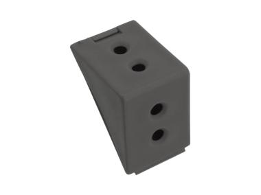 Zdjęcie: Złącze kątowe podwójne antracyt 12 sztuk METRO