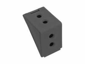 Złącze kątowe podwójne antracyt 12 sztuk METRO