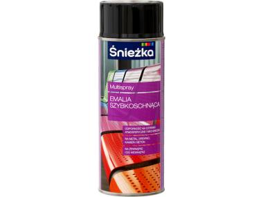 Zdjęcie: Multispray emalia szybkoschnąca czarny połysk 9005 400ml ŚNIEŻKA