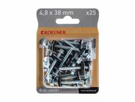 Łącznik samowiercący 4,8x38 do blach 25 szt. KOELNER