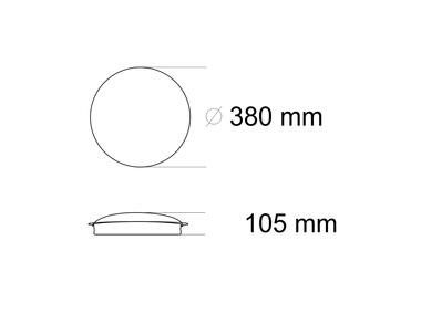 Zdjęcie: Lampa sufitowa LED Celina XDDL38WW 22W 1500lm 3000K POLUX
