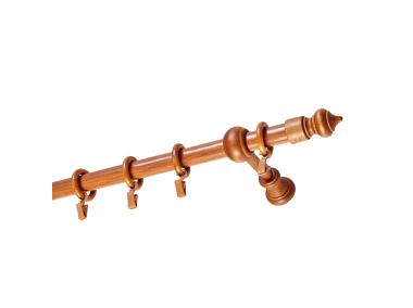 Zdjęcie: Karnisz pojedynczy 25 mm Agat 160 cm wiśnia GARDINIA