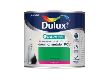 Zdjęcie: Farba do drewna, metalu i PCV Rapidry 0,4 L zielony DULUX