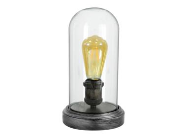 Zdjęcie: Lampa stolowa Varde metal czarny + szkło POLUX