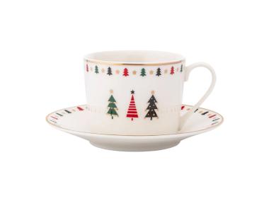 Zdjęcie: Filiżanka 230 ml Modern Tree ze spodkiem 14,5 cm ALTOM DESIGN