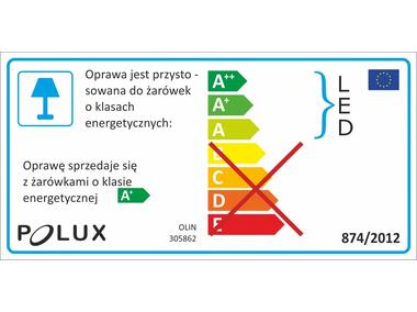 Zdjęcie: Oprawki ruchome LED Olin stal 3in1 kwadrat białe 3pak POLUX