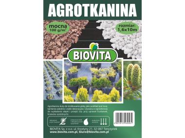 Zdjęcie: Agrotkanina czarna mocna 1,6x10 m 100g/m2 BIOVITA