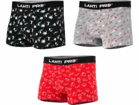 Bokserki męskie z drukowanym motywem mix, 3 pary, "2XL", LAHTI PRO