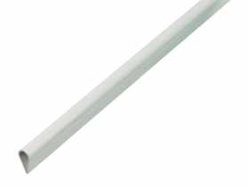 Profil zaciskowy PVC biały 2000x15x0,9 mm ALBERTS