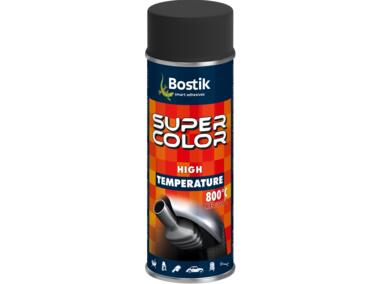 Zdjęcie: Lakier wysokotemperaturowy Super Color High Temperature czarny 400 ml BOSTIK