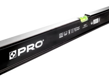 Zdjęcie: Poziomnica PRO900 Heavy Duty malowana czarna dwustronnie frezowana z uchwytami 100 cm PRO