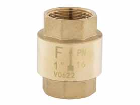 Zawór zwrotny z elementami zamykanymi z tworzywa, 3/4" nakrętno-nakrętny FERRO