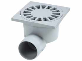 Wpust z prostym odpływem fi 50, 100x100x83 mm ZMM MAXPOL