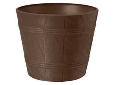 Zdjęcie: Doniczka drewnopodobna 30 cm brąz GARDEN LIFE