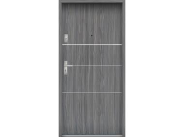 Zdjęcie: Drzwi wejściowe do mieszkań Bastion A-66 Mokka 90 cm prawe OSP KR CENTER