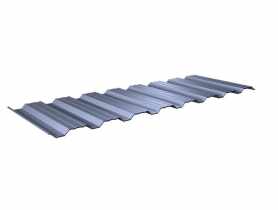 Blacha trapezowa T-18 DR 1100 0,50 PS 9006 elewacja BLACHY PRUSZYŃSKI