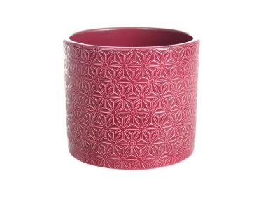 Zdjęcie: Osłonka doniczkowa Cylinder 415 rubin lazur 15 cm CERMAX