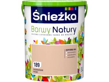 Zdjęcie: Farba Barwy Natury nadmorskie piaski 189 5L ŚNIEŻKA