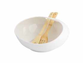 Salaterka Regular 30,5x30,5x14,5 cm z bambusowymi łyżkami ALTOM DESIGN