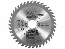 Tarcza widiowa 125 mm x 22,2 mm 40T VERKE