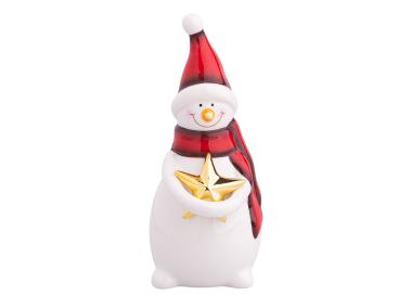 Zdjęcie: Figurka bałwanek w czapce 7x6,5x15 cm ALTOMDESIGN