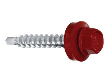 Zdjęcie: Wkręty do blachy farmery wiśniowe 4,8x55 mm -200 szt. WKRĘT-MET