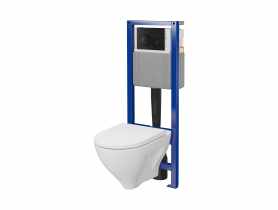 Zestaw podtynkowy D195 40 Mille Pro miska wirowa deska Dur wolnoopadająca CERSANIT