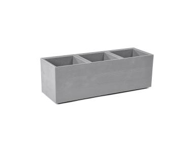 Zdjęcie: Kwietnik Karo 900x300x300 mm deska recycled, szary LAMELA