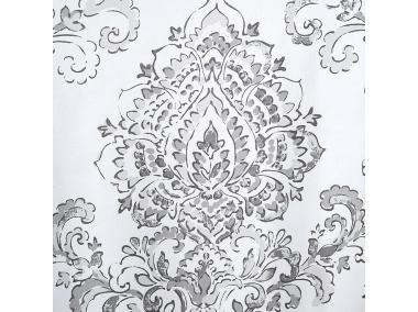 Zdjęcie: Zasłona Delia 140x250 cm biało-srebrna na przelotkach EUROFIRANY