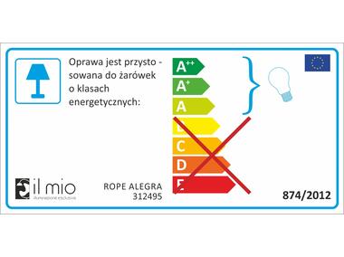 Zdjęcie: Lampa Rope Alegra 4xE27 pająk lina konopna IL MIO
