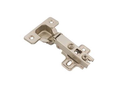 Zdjęcie: Zawias meblowy puszkowy 35 prosty drzwi nakładane + prowadnik METRO