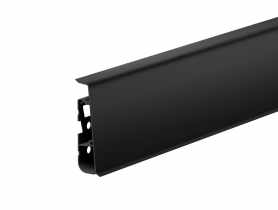 Listwa przypodłogowa PVC Hi Line Prestige 2,2x7,5 cm 2,50 m Czarny RAL 9005 Mat CEZAR