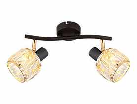 Lampa sufitowa Dubai 2x40 W E14 czarny+złoty CANDELLUX