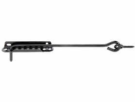 Hak z regulacją uchylania czarny 300x8 mm ALBERTS