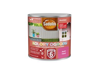 Zdjęcie: Farba do drewna Kolory ogrodu 0,25 L kwiat fuksji SADOLIN