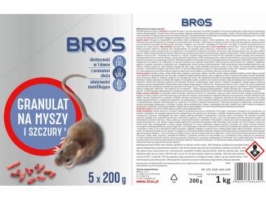 Zdjęcie: Granulat na myszy i szczury 1 kg BROS