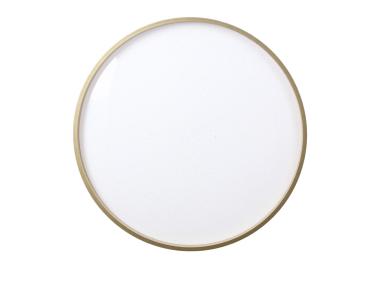 Zdjęcie: Lampa sufitowa Florida plafon czarno złoty 18 W Led 33 cm klosz biały CANDELLUX
