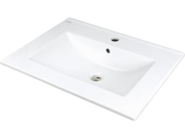 Zdjęcie: Umywalka ceramiczna wpuszczana z miejscem na baterię DEANTE