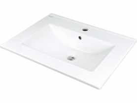 Umywalka ceramiczna wpuszczana z miejscem na baterię DEANTE