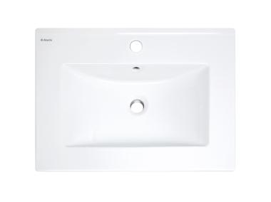 Zdjęcie: Umywalka ceramiczna wpuszczana z miejscem na baterię DEANTE