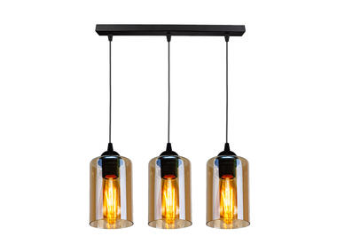 Zdjęcie: Lampa wisząca Bistro 3x60 W czarno-brązowa CANDELLUX