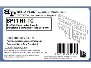 Zdjęcie: Łącznik PVC w kształcie litery T BP11 H1 TC biały, do listew BP11 H1, BP11 H1S BELLA PLAST