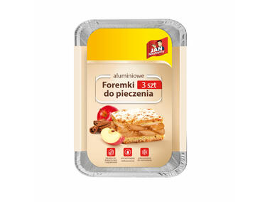 Zdjęcie: Foremki aluminiowe zapiekanka 3 szt. JAN NIEZBĘDNY